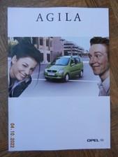 catalogue OPEL AGILA novembre