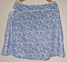 Jupe-Short Elastique de Sport & Travail Bleue & Blanche | Poches Cachées | 4XL