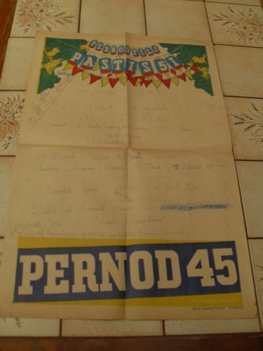 Ancienne affiche publicitaire - ,
