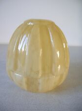 Ancien abat jour tulipe lampe lustre luminaire Art Déco en verre de 12,5 cm