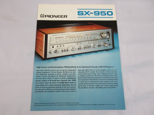Pioneer 950 receiver - pioneer, sx-950