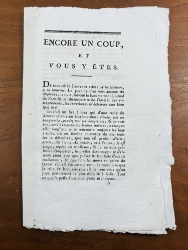 Rare pamphlet révolution - rare,