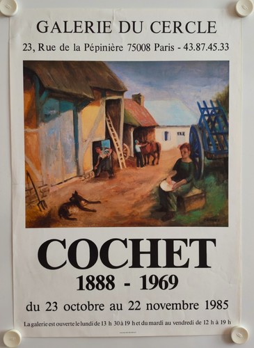 Affiche gérard cochet 1985 - affiche,