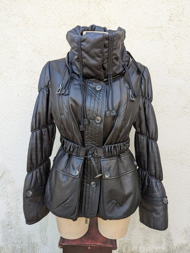 Blouson manteau cuir