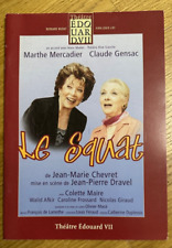 Marthe Mercadier & Claude Gensac - Programme théâtre Edouard VII - Le squat