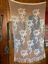 Beau rideau ancien, coton