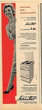 PUBLICITE ADVERTISING  1958  SAUTER  cuisinière éléctrique