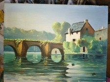 Tableau huile sur panneau