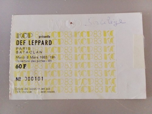 Def leppard billet concert - leppard, de