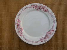 6 assiettes plates fin 19e U
