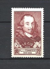 1475 FRANCE 1937  LE CID pierre corneille YT  335   Neuf **