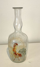 Carafe émaillée décor coq
