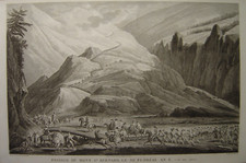 Grande gravure du Passage du Mont SAINT-BERNARD Napoléon Bonaparte