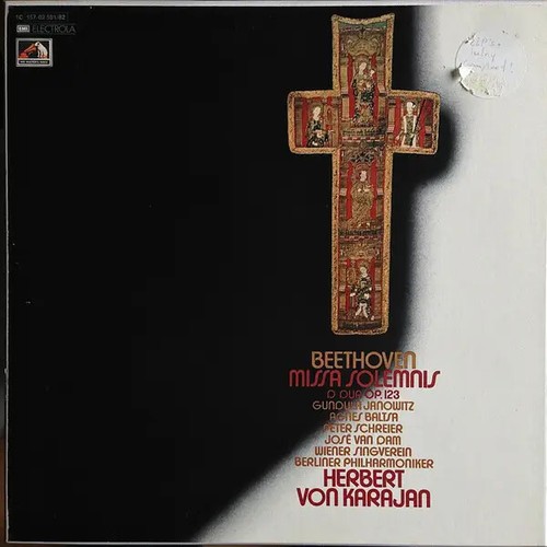 2xlp beethoven missa - beethoven, (karajan)