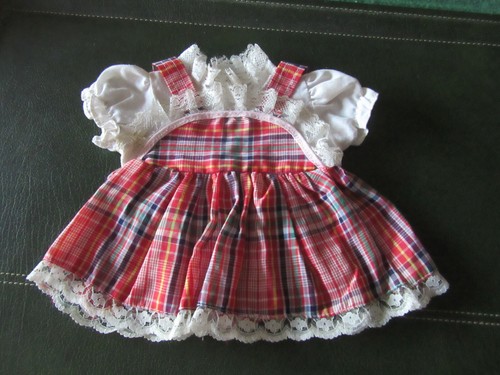 Robe tablier poupee coton - tablier,