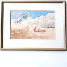 Aquarelle Orientaliste debut