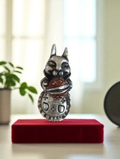 Figurine chat en étain