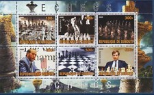 Djibouti Échecs Bobby Fischer Pièces Plateau Jeux Sports m s MNH