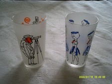 2 verres humoristiques "CABU"