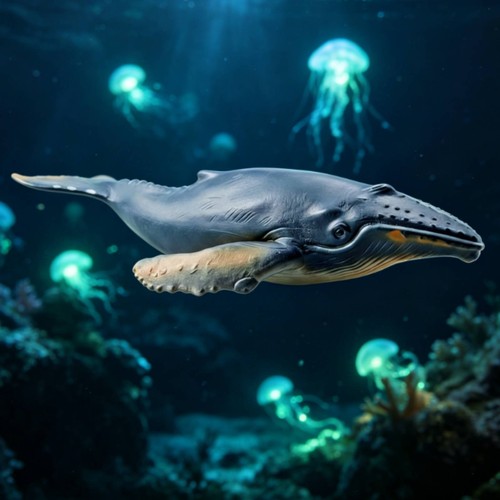 Modèle baleine bosse - baleine,