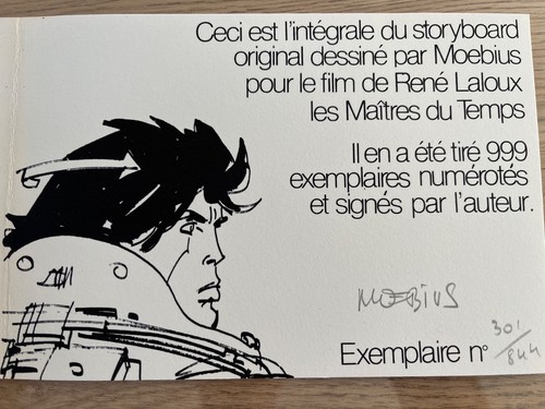 Moebius storyboard les - moebius, maitres