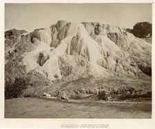 Algérie, Hammam Meskoutine  Vintage albumen print.  Tirage albuminé  22x28 