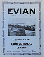 PUBLICITÉ PRESSE 1926 EVIAN