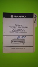 Sanyo dcx 2300x service manual