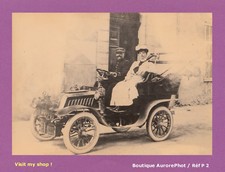 PHOTO VERS 1900, VIEILLE VOITURE DE DION-BOUTON, AUTOMOBILE COLLECTION  -P2