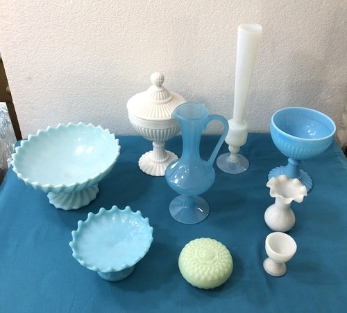 Lot objets opaline - lot,