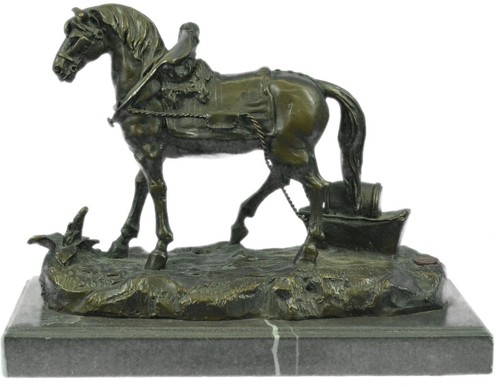 Sculpture bronze cheval - bronze, de