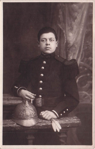 Carte photo originale sapeurs - photo,