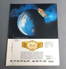 PUBLICITE ANCIENNE ADVERT CLIPPING 310817 / MONTRE CALENDRIER ETERNA-MATIC 3000 