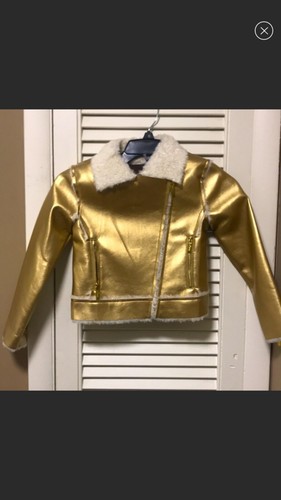 Girls faux leather moto jacket - girls,