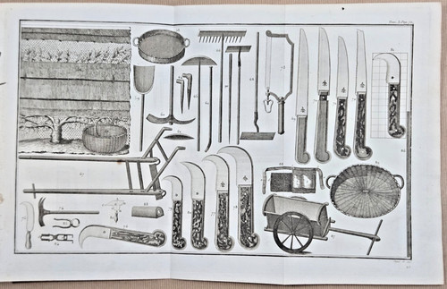 Gravure 1798 agriculture - 1798,