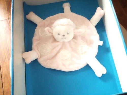 Doudou 6459 plat rond mouton - plat,