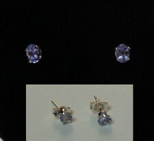 Belles boucles d'oreille rares TANZANITES pierres naturelles sur Argent 925