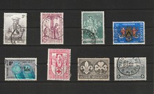 BELGIQUE LOT 8 TIMBRES ANCIENS