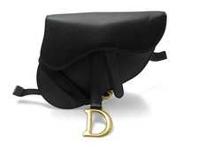 SAC A MAIN CHRISTIAN DIOR POCHETTE CEINTURE SADDLE CUIR WAIST BELT BAG 1150€
