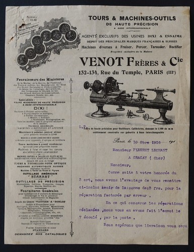 Facture 1916 paris - facture, &