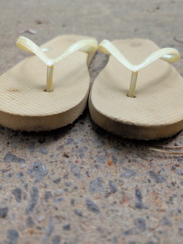 Well worn flip flops - flip,