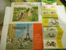 lot 3 publicités prospectus catalogues Motobécane Mobylette années 60/70