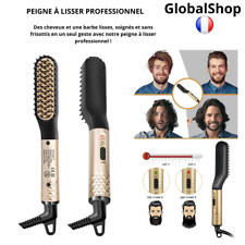 Peigne à lisser professionnel 2-en-1 pour cheveux et barbe – Chauffe rapide