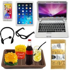 12 Pièces Tablette Miniature112 Miniature Dollhouse AccessoireOrdinateur Port...