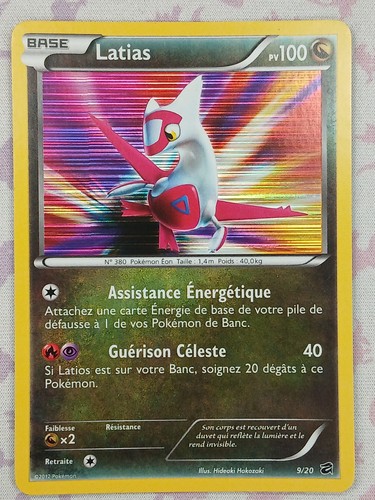 Carte pokemon latias holo 20 - latias, 9/20