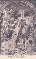 Carte postale ancienne TOULOUSE salles mariages Tableau triptyque par GERVAIS