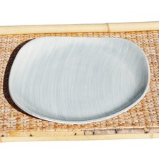 Petit plat / assiette de présentation vintage faïence de Salins modèle Caraïbes