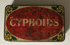 Petite boite métal vintage "cyphoid" gélules pour la toux 8x5x1,2 cm