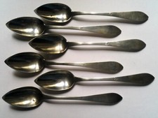 6 Petites Cuillères en Argent ...