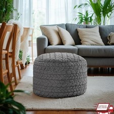 Unstuffed Fur Pouf Ottoman